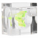 PC Water Cooling Flow Meter 3 Impeller G1/4 Thread Acrylic Flowmeter Indicator for Computer Water Cooling System Accessories