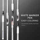 2PCS Eyebrow Marker Pen Tattoo Accessories Microblading Surgical Skin Permanent Make up Supplies White Surgical Scribe Tool
