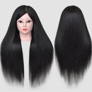 New Female Mannequin Training Doll Head With 70% Real Hair For Hairsyles Hairdressing Cosmetology Dolls Head With Stand Tripod