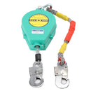 Self Retracting Lifeline 330lbs Fall Arrester Fall Protection with Alloy Steel Hook & Steel Wire Rope 23ft 7m