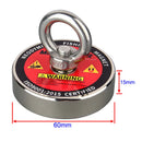 120KG Vertical Srong Neodymium Lifting Magnet Set 10M  Rope Permanant Pot Magnet D60mm Outdoor Funny Tools Fishing