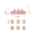 Change Age Crown Baby Birthday Headwear Kids Party Hat First Baby Shower 2nd Anniversary Supplies Girl Fairy Gold