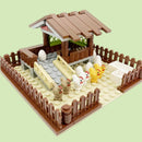 MOC Farm Animals Building Blocks City ChickenCoop Hen House Toys DIY Blocks Toys for Children Boys Girls Gift Juguetes Kids Toys