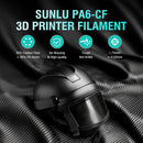 SUNLU PA6-CF 1kg Black 3D Printing Filament - High Strength Carbon Fiber Nylon - 1.75mm/2.85mm - FDM Compatible