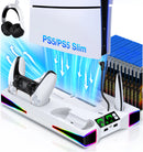 BEBONCOOL S7001 Vertical Stand For NEW PlayStation 5 Slim/PlayStation 5 Cooling Station Notebook-Grade Cooler PS5 Charger