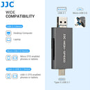 The Data Courier | JJC CR-UTC4AC UHS-II SD/microSD Card Reader (USB-C 3.1, 312MB/s)