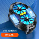 New FS01 Dual Fan 600mAh Rechargeable Mobile Phone Cooler Large Air Volume Back Clamped Mobile Phone Cooling Fan for IPhone 12