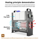 FDIK 8KW 230V Diesel Heater Air Heater 12V 24V Heater Wearing Power Adapter And Remote Control Heaters for Garage and Warehouse