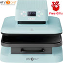 HTVRONT 15x15in 1500w Automatic Heat Press Machine Automatic Pressure DIY Iron On HTV Vinyl Sublimation for T-shirt Bag Fabric