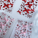 The Bow Heart Archive | 3D K-Pop Photocard Sticker Set for Scrapbooks, Journals & Phone Cases