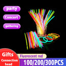 The Photon Tide | 100/200/300pc Party Glow Fluorescent Rod Bracelet Bundle