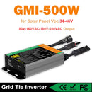 Y&H 并网逆变器 300W 350W 500W 600W 700W MPPT 微型逆变器 太阳能光伏并网系统 家用 DC18-60V 输出 AC110V/240V