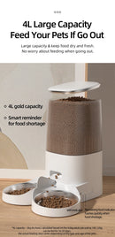 ROJECO Smart Nourish | 4L Intelligent App-Controlled Pet Feeder