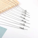 LUXUSTEEL Thin Chain Sliding Clasp Beaded Necklace For Women Rolo Snake Box Link Adjustable Trendy DIY Jewelry Wholesale 2022