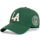 Unisex LA Leter Embroidery Snapback Baseball Caps Spring and Autumn Outdoor Adjustable Casual Hats Sunscreen Hat