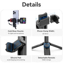 Ulanzi JJ02 Extendable Grip Phone Tripod with Remote Selfie Stick Tripod for Phone Vertical Horizontal Shooting Vlog Video