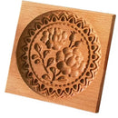 DIY Wooden Shortbread Mold Raspberry Heart Carved Gingerbread Cookie Mold Kitchen Cutter Molds For Valentine's Day Easter Party