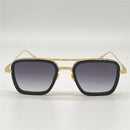 Men's Sunglasses For Women Style FLIGHT 006 Anti-Ultraviolet Retro Plate Square Full Frame Special Design Eyeglasses Random Box