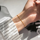 JUJIE 316L Stainless Steel Round Snake Chain Bracelet For Women Minimalist Link Bracelets Jewelry Wholesale/Dropshipping