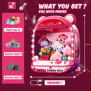 Claw Game Machine,Unicorns Claw Machine for Kids,Mini Vending Machine with LED&Music,Rechargable Claw Arcade Games Toys for Gift
