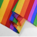 Colorful Rainbow Pocket Square Scarf Bandana Headband Wristband Neck Tie for Gay Lesbian Pride Festival Parade Trendy Style