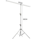 290cm Air Pressure Tripod Bearing 10kg for Camera Stainless Steel Light Stand For Ring Light Live Youtube and Photography Soft