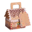 5/10pcs Christmas Gingerbread House Shape Gift Boxes Snowman Candy Snack Cookies Paper Box 2024 Xmas Party Decoration Supplies