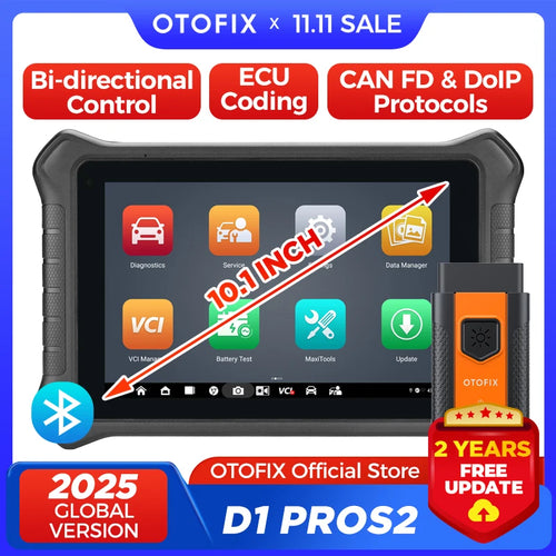OTOFIX D1 PROS2 Diagnostic Scanner ECU Coding BiDirectional Control Bluetooth Diagnostic Tools 2 Years Free Update  OBD2 Scanner