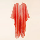 Women Sun Protection Shawl Lady Summer Hollow Out Cardigan Holiday Bikini Blouse Breathable Beach Cape Sexy Tippet with Pearls