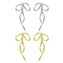Dainty Bow Shaped Ear Studs Beautiful Bowknots Ear Accessories for Women Girls F0S4