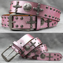 Rivet PU  Leather men's belt Fashion alloy belts Buckle luxury brand jeans belts for men business belt female belt