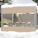 Waterproof PVC Tarpaulin Thick 0.55mm Outdoor Tarp Weatherproof Rain Cover for Gardens Patios Porch Garage Farm Plant Cover