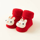 Kids Christmas Socks Children's Socks Girls Boys Non-slip Print Cotton Toddler Baby Socks Newborns Infant Short Socks Clothing