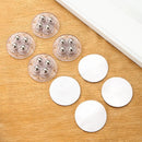 4Pcs Furniture Casters Wheels Heavy Duty Ball Pulley Self Adhesive Stainless Steel 360° Rotation Universal Wheel Load 20/200Kg