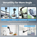 Ulanzi Go-Quick II Action Camera Smartphone Suction Cup Mount 1/4'' Screw 360° Ballhead For GoPro for Insta360 Phone Car Holder