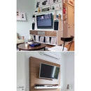 BAAY Universal Wall Mount Stand for 14-26inch LCD LED Screen Height Adjustable Monitor Retractable Wall for VESA Tv-C12