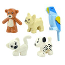 Figures Animal Building Block MOC City Goat Sheep Eagle Owl Panda Parrot Seagull Penguin Zoo Fram Accessories Bricks Toy Gift