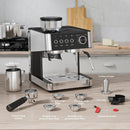 Espresso Machine 20 Bar, Expresso Coffee Machines with Grinder, Espresso Maker with Milk Frother Steam Wand, Latte, Customized