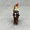 Medieval Napoleonic War French Dragoon British Soldiers Pirates Figures Army Scottish Fuisiler Building Blocks Weapons Brick Toy