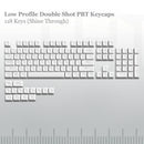 118键矮行PBT键帽纤薄Horizon键帽，适用于Cherry Gateron MX轴游戏键盘，兼容美式和英式布局