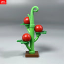 MOC积木矮人农作物辣椒葡萄植物蔬菜食物农场场景益智拼装儿童玩具