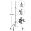 290cm Air Pressure Tripod Bearing 10kg for Camera Stainless Steel Light Stand For Ring Light Live Youtube and Photography Soft