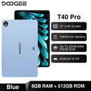 World Premiere DOOGEE T40 Pro Tablet 12" IPS 2.4K 20GB(8+12) 512GB Android 14 Helio G99 6nm 10800mAh 18W Charge 7.6mm ultra-thin