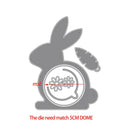 Easter Bunny Rabbit Basket dome candy holder Metal Cutting die for Thanks card Making