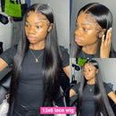 46 44 Inch HD Lace Front Human Hair Wigs For Black Women 13x4 Peruvian Hair Wigs Glueless Human Hair On Clearance Sale 13x6 Bone Straight Lace Front Wig