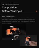 The Horizon Lock | AI-Powered 3-Axis Smartphone Gimbal with Face Tracking & Extension Rod
