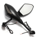 2Pcs Motorcycle Handlebar Mount Rearview Mirror With LED Turn Signal Lights For Honda CBR 900 929 954 900RR CBR1000RR