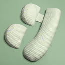Pregnancy Pillow Maternity Pillow for Side Sleeping Soft Pregnancy Body Pillow Maternity Pillow w/ Detachable Adjustable Pillow