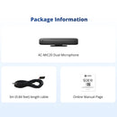ATOTO AC-MIC20 Car Noise Cancellation Dual Microphone with Clear Voice Commands and Recognition, for X10 Series Car Stereo Radio