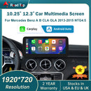 梅赛德斯-奔驰A级W176 B级W246 CLA GLA级 2013-2015年款 12.3寸无线CarPlay安卓自动多媒体显示屏